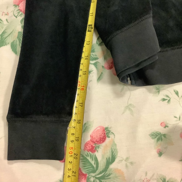 Juicy Couture 90s Velour Pants 32 x 32 Zip Up Hoodie Tracksuit - Picture 6 of 15
